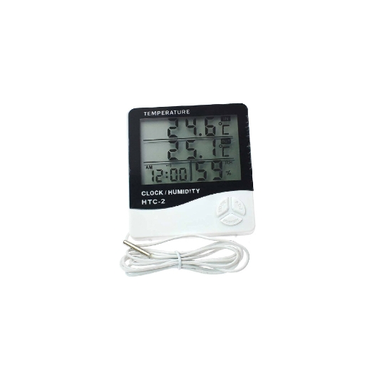 Picture of Digital thermometer and humidity meter with external temperature sensor