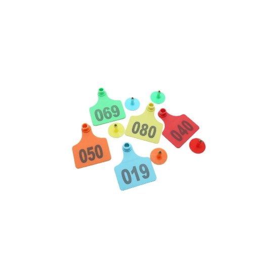 Picture of Ear numbers, size (4.2 cm * 5 cm), blue (100 numbers)