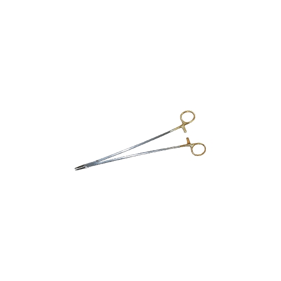 Picture of Gold needle holder with German scissors 30 cm