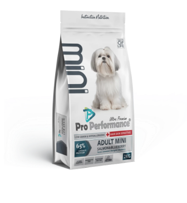 Picture of PRO PERFORMANCE ULTRA PREMIUM ADULT MINI DOG SALMON & BLUEBERRY 2Kg