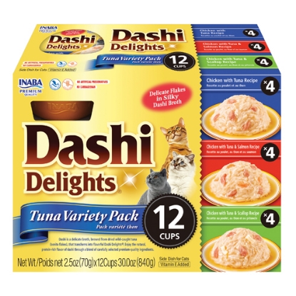 Picture of DASHI DELIGHTS 12 Ct Tuna Variety Pack INABA