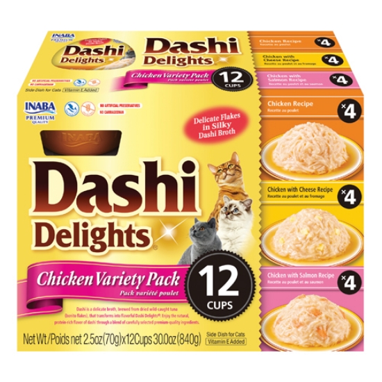 Picture of DASHI DELIGHTS 12 ct Chicken Variety Pack INABA