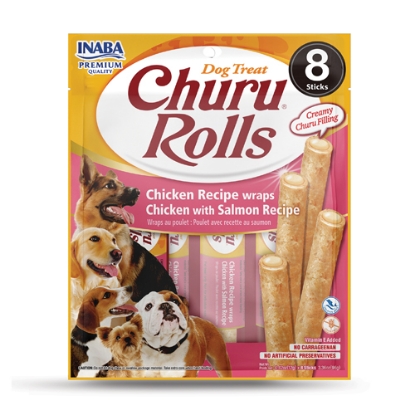 Picture of CHURU ROLLS Chicken Recipe wraps Chicken with Salmon Recipe INABA