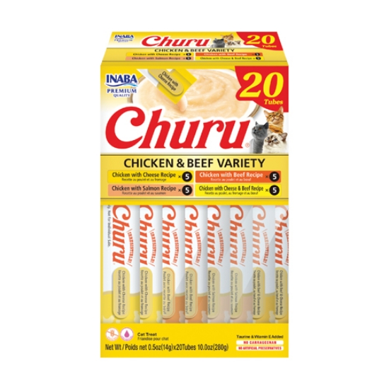 صورة CHURU 20 ct Chicken & Beef Variety Box INABA