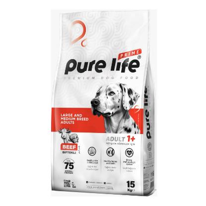 صورة PURELIFE ADULT DOG 18/7 BEEF 15KG ( Premium food )